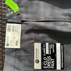 Haggar E-CLO Gray Classic Trousers